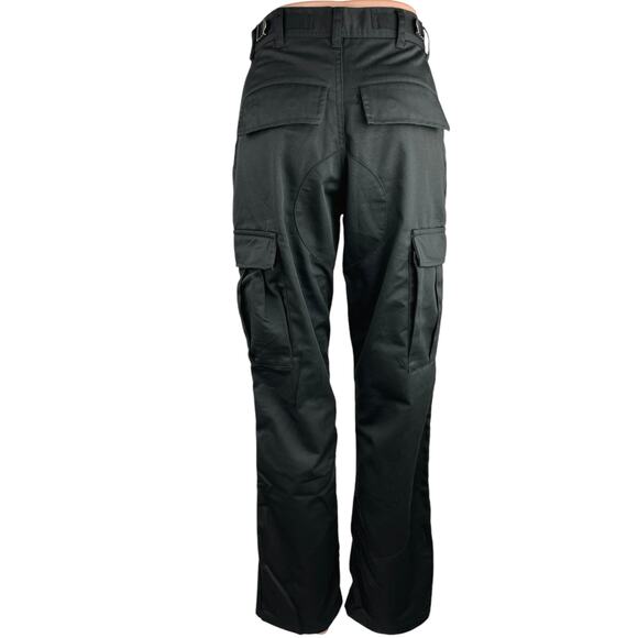 Pacsun Black High Rise Stretch Flared Leg Ankle Cargo Casual Pants Size 26 - Picture 3 of 6